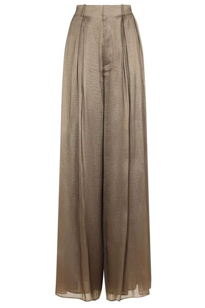 Ralph Lauren Greer Pleated Wide-Leg Pants