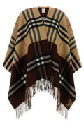 Burberry Checkered Fringed Cape
