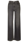 Frame Logo Patch Wide-Leg Jeans