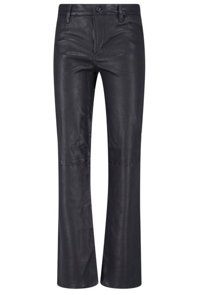Frame Coated Straight-Leg Jeans