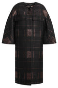 Max Mara Atelier Lamé Jacquard Coat