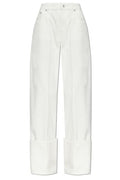 Givenchy Cuffed Wide-Leg Jeans