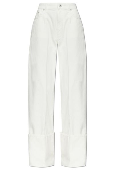 Givenchy Cuffed Wide-Leg Jeans