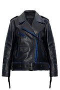 Off-White Belted Leather Jacket