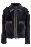 Brunello Cucinelli Zipped Shearling Jacket