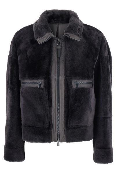 Brunello Cucinelli Zipped Shearling Jacket