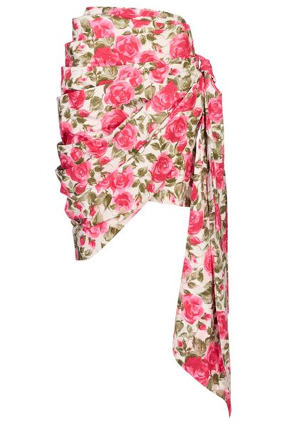 Chloé Floral Print Asymmetric Skirt