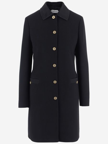Versace Single-Breasted Button Coats