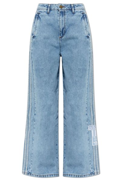 Adidas Originals Side Stripe Wide-Leg Jeans