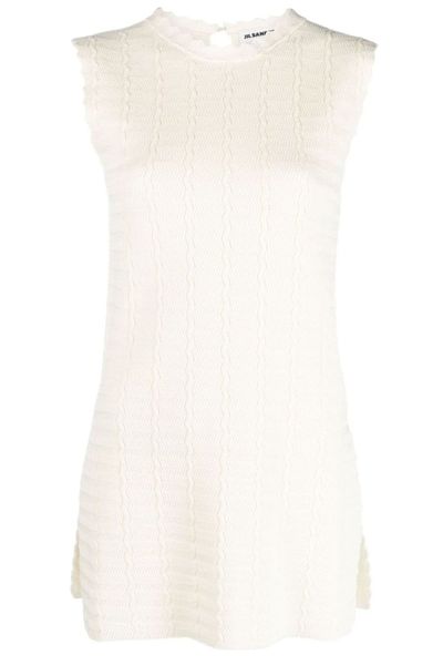 Jil Sander Sleeveless Crewneck Knitted Top