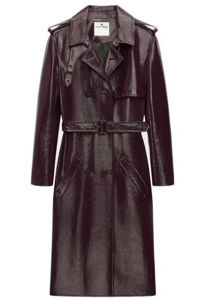 Courrèges Vinyl Trench Coat