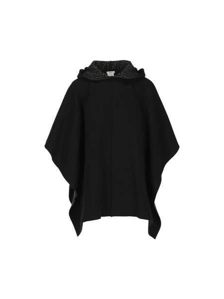 Fendi Hooded FF Monogram Cape