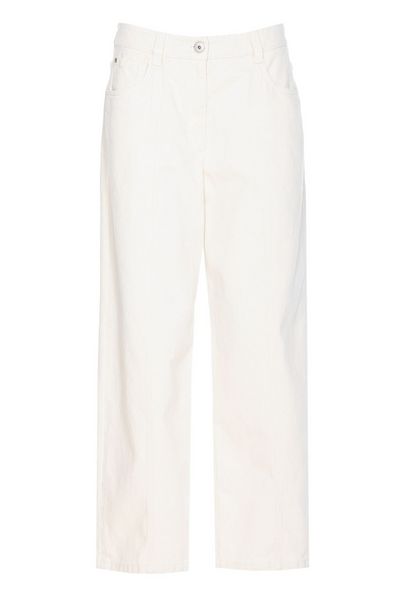 Brunello Cucinelli Dyed Denim Cropped Trousers