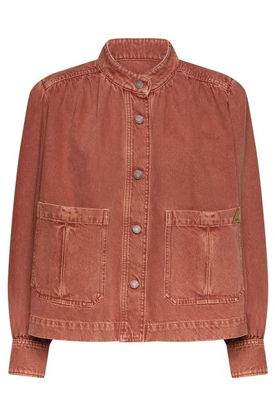 Chloé High-Neck Gathered Jacket