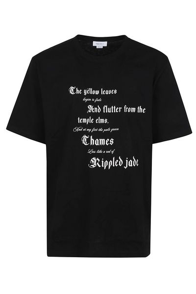 Alexander McQueen Text-Printed Crewneck T-Shirt