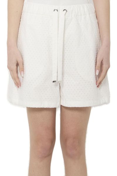 Moncler Logo-Patch Elasticated Waistband Shorts