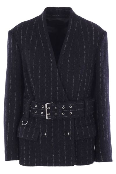 Isabel Marant Striped Belted Jacket
