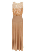 Elisabetta Franchi Red Carpet Tulle Jersey Dress