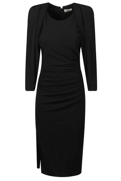Elisabetta Franchi Side Zip Jersey Midi Dress