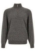 Brunello Cucinelli Long-Sleeved Half-Zip Jumper
