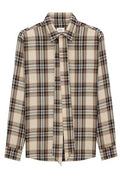 Saint Laurent Tie-Detailed Checkered Shirt