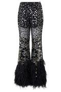 Alberta Ferretti Embellished Flared Pants