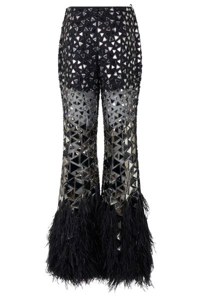 Alberta Ferretti Embellished Flared Pants