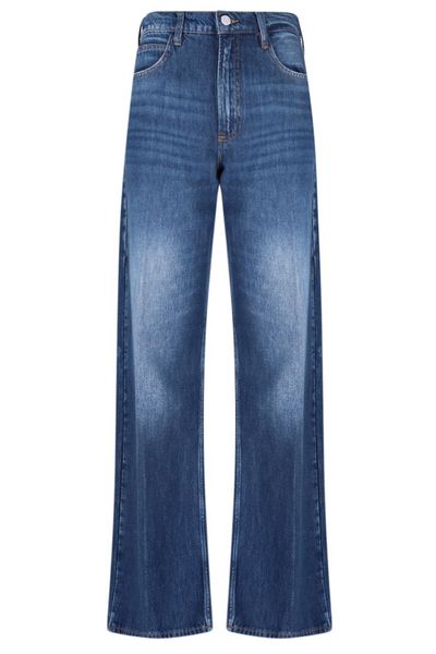 Frame High-Waist Wide-Leg Jeans