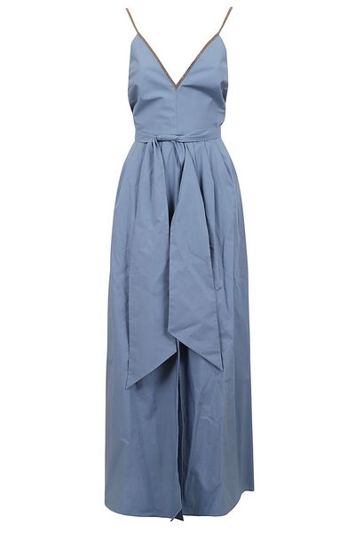 Brunello Cucinelli V-Neck Sleeveless Dress