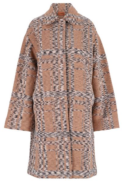 Missoni Checked Single-Breasted Knitted Coat