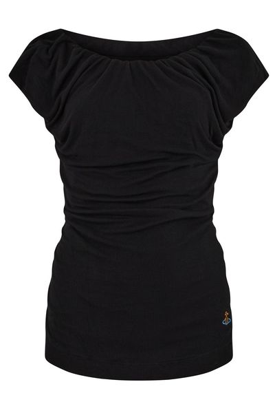 Vivienne Westwood Ruched Wide-Neck Top