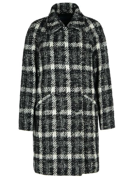 Fay Plaid Double-Breasted Coat