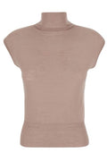 Rick Owens Sleeveless Turtleneck Knitted Top