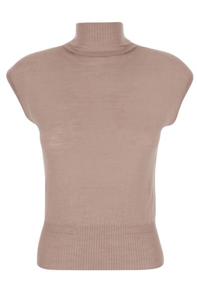 Rick Owens Sleeveless Turtleneck Knitted Top