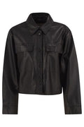 Weekend Max Mara Wkdpiovra Cropped Leather Jacket