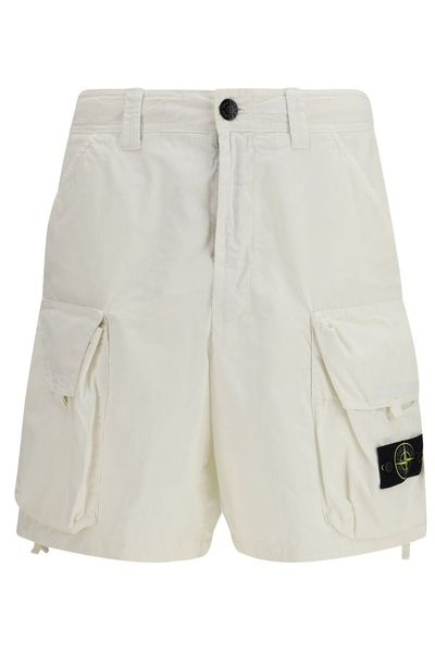 Stone Island Logo-Patch Cargo Shorts