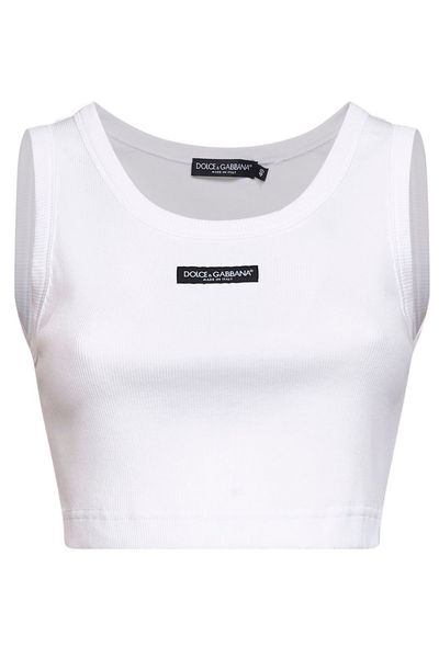Dolce & Gabbana Ribbed Cropped Top