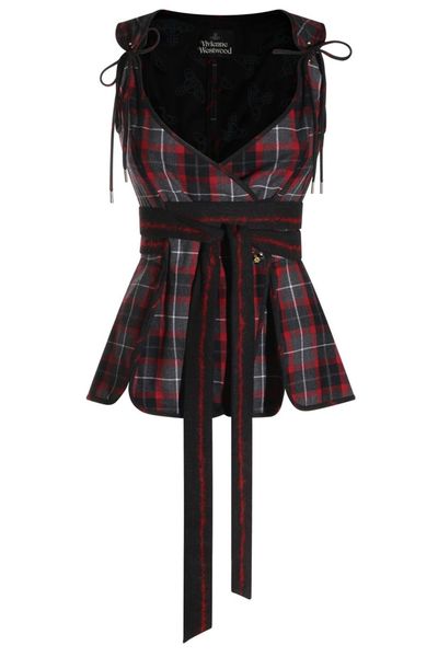 Vivienne Westwood Sleeveless Checked Top