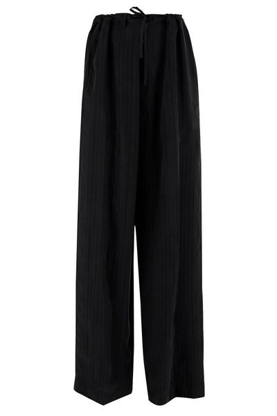 Balenciaga Drawstring Wide-Leg Trousers
