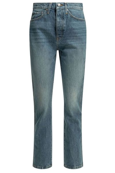 Khaite Logo Patch Distressed Jeans