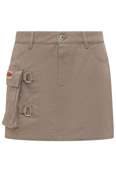 Off-White Logo Patch Mini Skirt