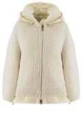 Ermanno Scervino Textured Hooded Knitted Jacket