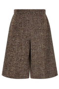 Agnona Amanda Pleated Bermuda Shorts