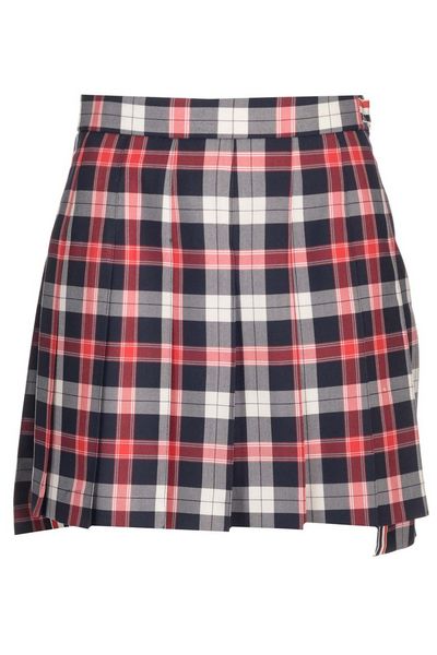 Thom Browne Checkered Pleated Mini Skirt