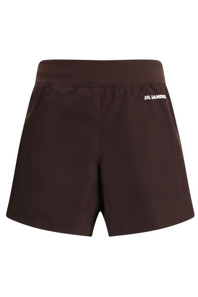 Jil Sander Logo Printed Elastic Waistband Shorts