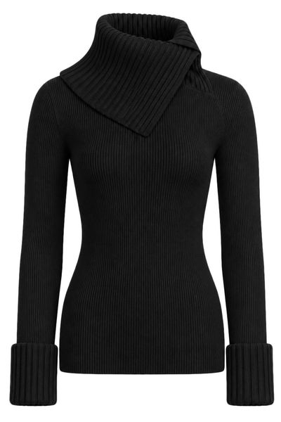 Sportmax Spsnordica Asymmetric Neck Knitted Jumper