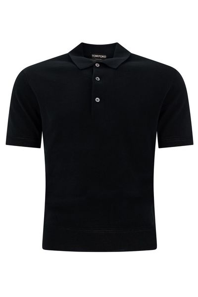 Tom Ford Fine Knit Short-Sleeved Polo Shirt