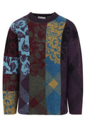 Dries Van Noten Patchwork Detailed Knit Jumper