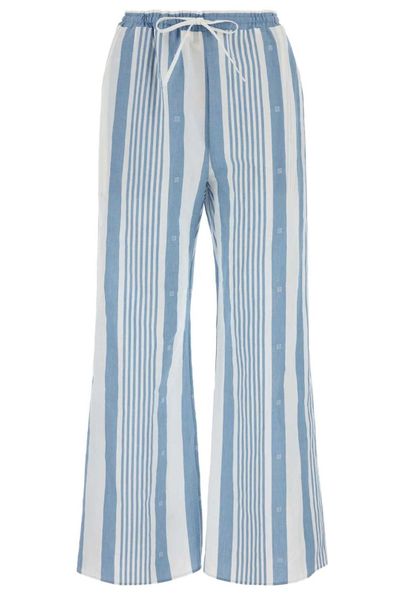 Givenchy Striped Motif Drawstring Trousers