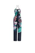 Roberto Cavalli Exotic Flora Print Jumpsuit